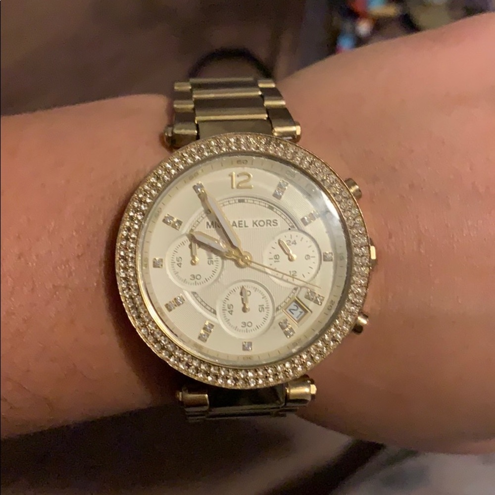 Gold Michael Kors watch